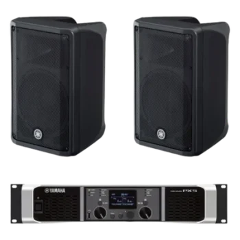 Kit de Refuerzo Sonoro / 2 Bocinas 2 Vías 10" / Amplificador Clase D 2x800W a 4Ω / Respuesta 50 Hz - 20 kHz / Conectores Speakon NL4 y XLR