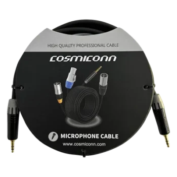Cable de Audio 3.5mm a 3.5mm / Conectores MTP3C-BG Negros / 2m (6.56 ft) / OFC / Doble Blindaje