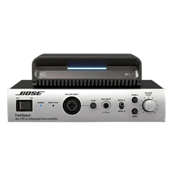 Kit Amplificador y Streamer de Audio / PoE + USB-C / HDMI eARC + Óptica + RCA / Bluetooth LE Audio / WiFi / AirPlay2 + Google Cast + Spotify Connect / Compatible Control4, Crestron, Elan, RTI, URC, Savant, Lutron
