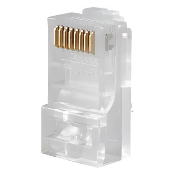 Conector RJ45 / Cat6 / UTP / Sin Blindaje / Interior / Paquete 100 Piezas
