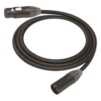 Cable XLR 3 Polos / Hembra-Macho / Carcasa Metálica / Contactos Dorados / 1 m (3.28 ft)