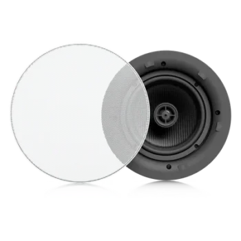 Altavoz Empotrable de Techo / Woofer 6.5" / Tweeter 1" Pivote ±15° / 130W / 8 Ohms / Cobertura Simétrica Axial 90° / NDAA Compliant