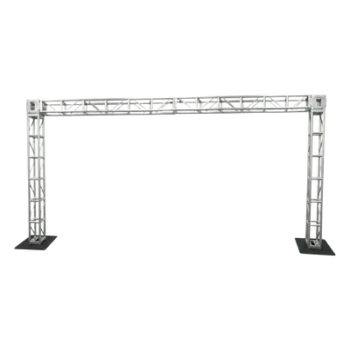 Truss de aluminio / 2.44 x 4.88 m (8 x 16 ft) / 40 x 40 cm / Carga pesada / DIN 1999-1-1
