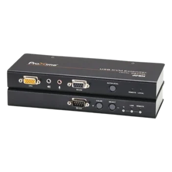 Kit Extensor KVM / VGA Audio / Cat5e / 984 pies / 1280x1024 / Deskew / RS232 / Compensación de señal