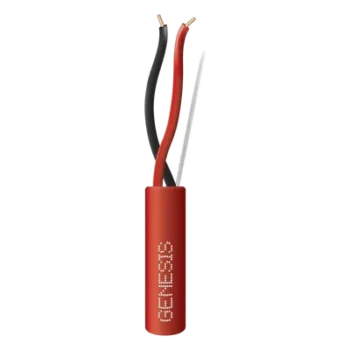 Carrete de Alambre / 2 x 14 AWG / Plenum FPLP / 305 m (1000 ft) / Rojo / Detección de Incendio y Evacuación