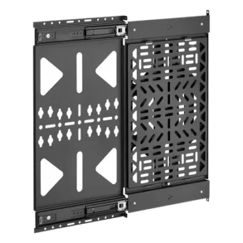 Panel de Almacenamiento AV Deslizante / Capacidad 10 kg (22 lbs) / Rango 300 mm / Acero de Alta Resistencia / Quick-Release / Montaje Pared y Riel