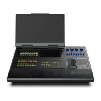 Controlador de Eventos / Pantalla Táctil 21.5" / Pantalla Inteligente 8" / 87 Botones LCD Programables / 4 Encoders y 8 Faders / HDMI 2.0 / 12G-SDI / Control MIDI y KVM / Diseño Plegable