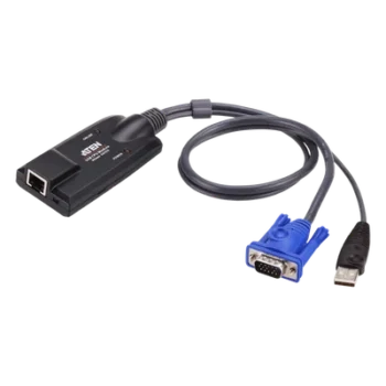 Cable Adaptador KVM / VGA USB / Resolución 1920x1200 / 131 pies (40 m) / Emulación de teclado y mouse independiente