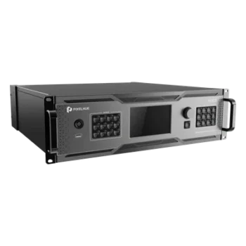 Switcher de Presentación 4K / 12 Capas DL / 10G Fibra Óptica 10 km (6.2 mi) / HDMI 2.0 DP 1.2 12G-SDI / Dante 32x32 / Multiviewer Dedicado / Latencia 1 Frame