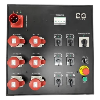 Controlador de Polipastos Eléctricos / 6 Canales / Trifásico 110V AC 60Hz / Control Directo / Chasis Metálico Touring-Grade