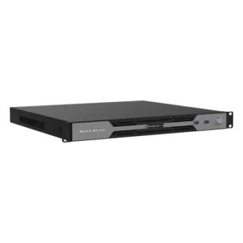 Servidor de Medios / 1x Salida 4K×2K@60Hz / 4x HDMI 1.3 / 1x DP 1.2 / 16 GB RAM / 250 GB SSD / Windows 10 Enterprise LTSC / Procesador AMD Ryzen 5ta Gen