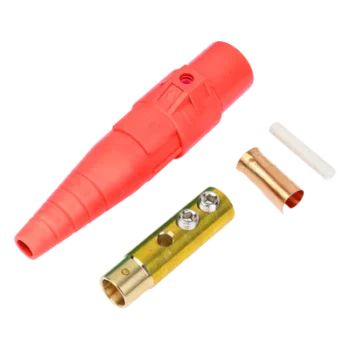 Conector Camlock / 400 A / Hembra / 600 V AC / 4/0 AWG / 50-95 mm² / Rojo