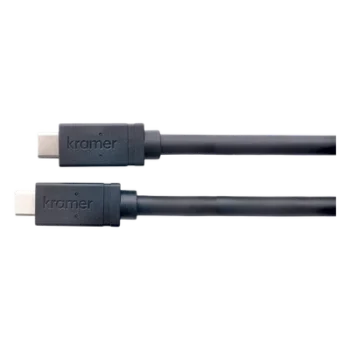 Cable Activo Híbrido AOC USB-C (M) a USB-C (M) | USB 3.2 Gen-2 SuperSpeed+ | 10 Gbps | 4K@60 Video | Carga 60W | K-Lock | 15.2 mts