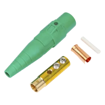 Conector Camlock / 400 A / 600 V AC / Hembra / Verde / 50-95 mm² / Termoplástico resistente al calor