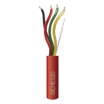 Cable Plenum para Alarmas Contra Incendio / 4 Conductores 14 AWG / 305 m (1000 ft) / FPLP-CL3P / FT6 / Resistente al Fuego