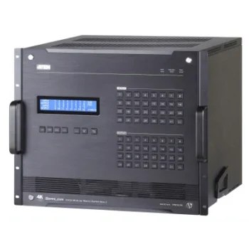 Matriz de Conmutación Modular / 32×32 / 8 Ranuras / Escalado en Tiempo Real / Multi-Formato HDMI DP DVI SDI VGA Fibra
