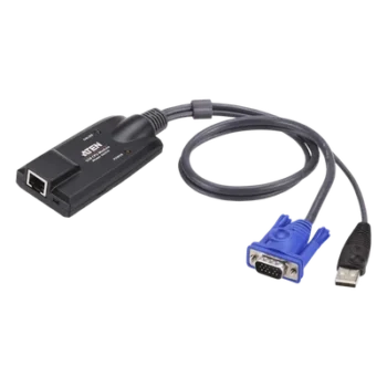 Adaptador KVM / DVI-USB / 2 Puertos / Selector Remoto / 3.54 x 1.69 x 0.89 in / 0.31 lb