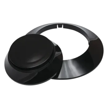 Kit de Acabado para Base de Detectores / 10 Cubiertas y 10 Anillos Embellecedores / Color Negro / Compatible con Series IDP y SK