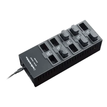 Estación de carga / 10 ranuras / Baterías Li-240 / Carga inteligente / 5.5 horas