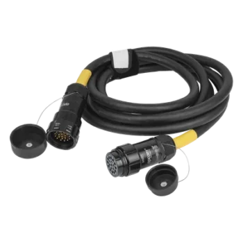 Manguera de AC tipo Socapex / Conectores macho y hembra / 5 m (16.4 ft) / Audio profesional y escenarios