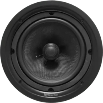 Serie Phantom TruAudio / Altavoz Empotrable en Techo / 2 Vías / Woofer de Fibra de Vidrio / Tweeter Pivotante de Titanio/ Rejilla Ghost sin Marco / Clasificación de Humedad / Quick Connect