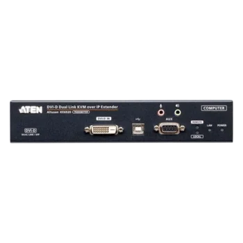 Transmisor KVM over IP 2K DVI-D Dual-Link | Dual SFP | PoE | Resolución hasta 2560 x 2048 | Transmisión sin pérdidas | Alimentación redundante | Gestión Centralizada CCKM