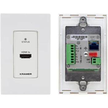 Transmisor Wall Plate HDBaseT | 4K60 4:2:0 HDMI 2.0 | RS-232 e IR | PoE | 40 m (130 ft) |