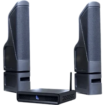Kit Sonido Exterior / Amplificador 2 Canales / Line Array 200W / HDMI eARC / Bluetooth 5.3 / IP56 / Cobertura 9.1 m (30 ft)