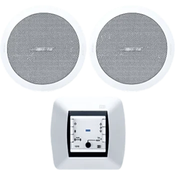 Kit de Audio Residencial / Mando Bluetooth / 2 Bocinas de Techo / 2+2W RMS / 16Ω / Cobertura 150°