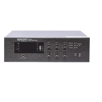 Mini Amplificador Mezclador / 240W RMS / Sistema 70/100V / Bluetooth / MP3 / Tuner FM / Prioridad Micrófono / 0.98 x 0.29 x 0.82 ft
