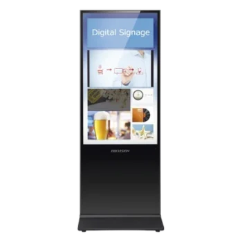 Pantalla de 55" 4K para Publicidad Digital / Base para Piso (Totem) / Puertos USB / Entrada de Video HDMI y VGA / WiFi / Altavoz Integrada