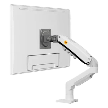 Brazo Ajustable para Monitor / 17" a 30" / Capacidad 9 kg / Rotación 360° / Inclinación +85° a -30° / Giro 180° / Resorte de Gas / Blanco