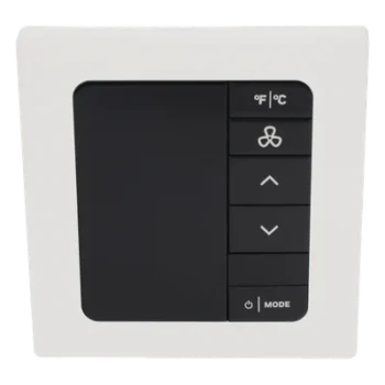 Termostato de Gestión Energética / 100-277 VAC / FCU 2 y 4 Tubos / BACnet MS/TP y Wi-Fi / Sensor PIR 10 m (32.8 ft) / 5H/3C Etapas