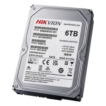 Disco Duro para Videovigilancia / 6 TB / SATA 6.0 Gb/s / 5400 RPM / 256 MB Buffer / 64 Cámaras HD / 24/7 / 180 TB/Año / MTTF 1M Horas