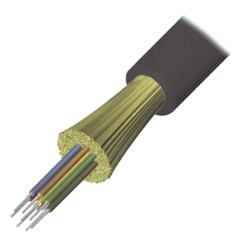 Cable de Fibra Óptica / 6 Hilos / Interior-Exterior / Tight Buffer / No Conductiva / LS0H / OM4 50/125 / 1 Metro (3.28 Pies)