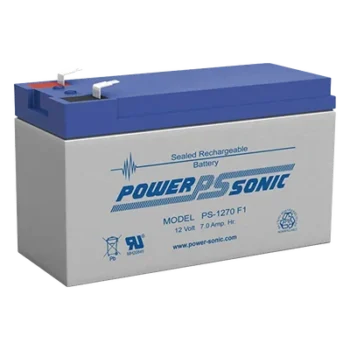 Batería de Respaldo / 12V / 7 Ah / Tecnología AGM/VRLA / Terminales F1 / 5 Años Vida Útil / UL Reconocida