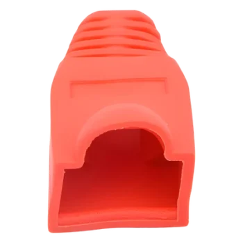 Capa Plástica para Conectores RJ45 / 27.5 mm Largo / 6.0 mm Diámetro Compatible / Color Rojo