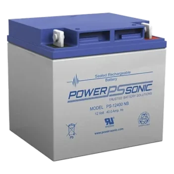 Batería de Respaldo AGM/VRLA / 12V / 40AH / Terminales NB4 / Vida Útil 5 Años / Caja ABS Resistente a Impactos