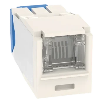 Conector Jack RJ45 / Cat 6A / 8P8C / Terminación TG sin Impacto / 22-26 AWG / -10°C a 65°C / 100W HDBaseT / Blanco