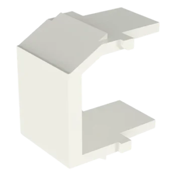 Módulo de Tapa Ciega / Tipo Keystone / Blanco Mate / 1 Espacio / 1 Pieza