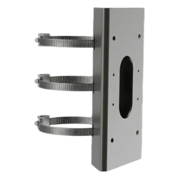Soporte de Montaje para Poste / Acero Inoxidable SUS304 / Diámetro Ajustable 67-127 mm / 4 Agujeros M8 y M4
