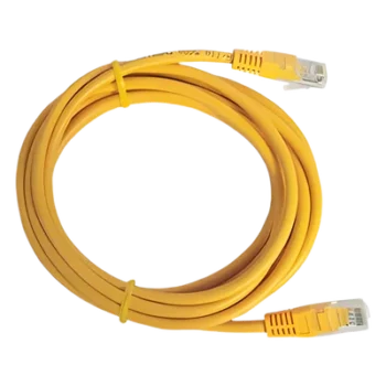 Cable de Parcheo UTP Cat6 / 0.5m (1.64 ft) / 10 Gbps / Amarillo