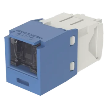 Conector Jack RJ45 / Categoría 6 / 8 Posiciones 8 Cables / Terminación Sin Herramienta / Color Azul