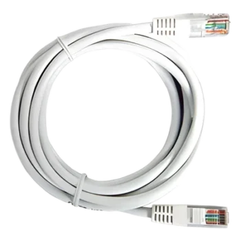 Cable de Parcheo UTP Cat5e / 1 Metro (3.28 Pies) / Blanco / RJ45 / 100 Ohms