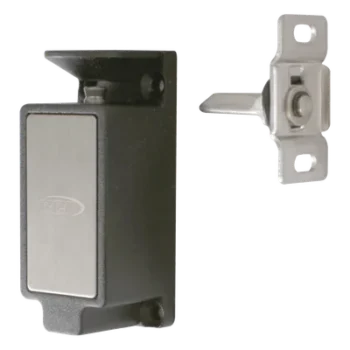 Cerradura Electromecánica para Gabinetes / Fuerza de Retención 320 lbs (145 kg) / Selección de Falla Local / 500,000 Ciclos / 12V CC / 24V CC