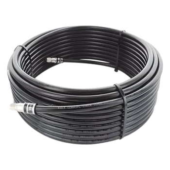 Jumper Coaxial / Tipo RG58 / 29 m (95.14 ft) / Conectores BNC Macho / 75 Ω / Color Negro