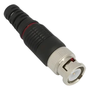 Conector BNC Macho / 75 Ohm / Montaje en Línea / Níquel-Oro-PTFE / Para Cable RG-59