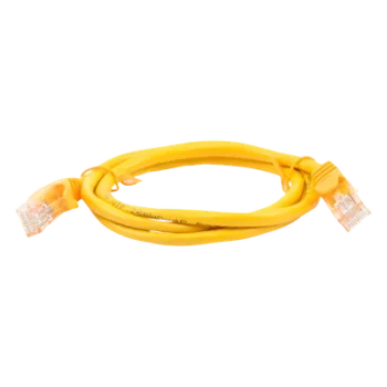 Cable de Parcheo UTP Cat5e / 1 Metro (3.28 Pies) / Amarillo / RJ45 / 100 Ohm