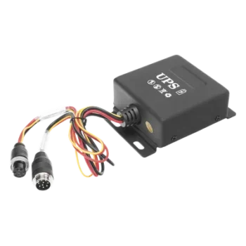 UPS para Videovigilancia Móvil / 24 VDC / 2000 mAh / 20 min Autonomía / Anti-vibración / -10°C a 60°C / Conector Aviación