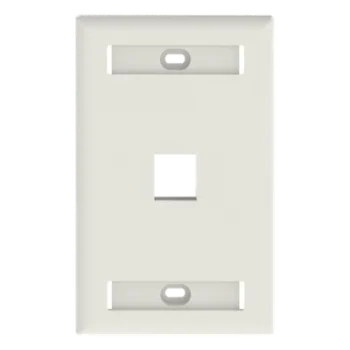 Placa de Pared Vertical / 1 Puerto Keystone / 69.8 x 114.3 mm / 2.75 x 4.5 pulg. / Montaje Vertical